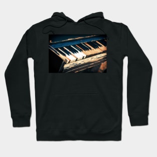 Old Piano in Autumn Park Hoodie